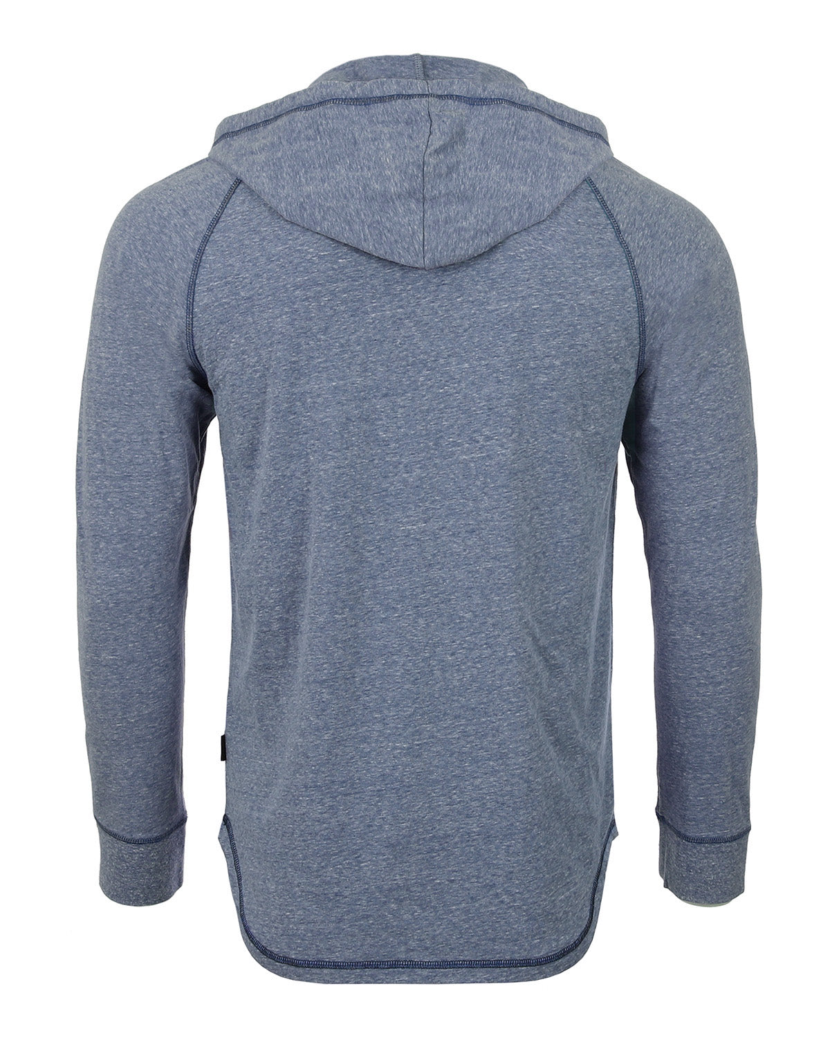 ZIMEGO Men's Long Sleeve Henley Raglan Hoodie with Kangaroo Pocket-2