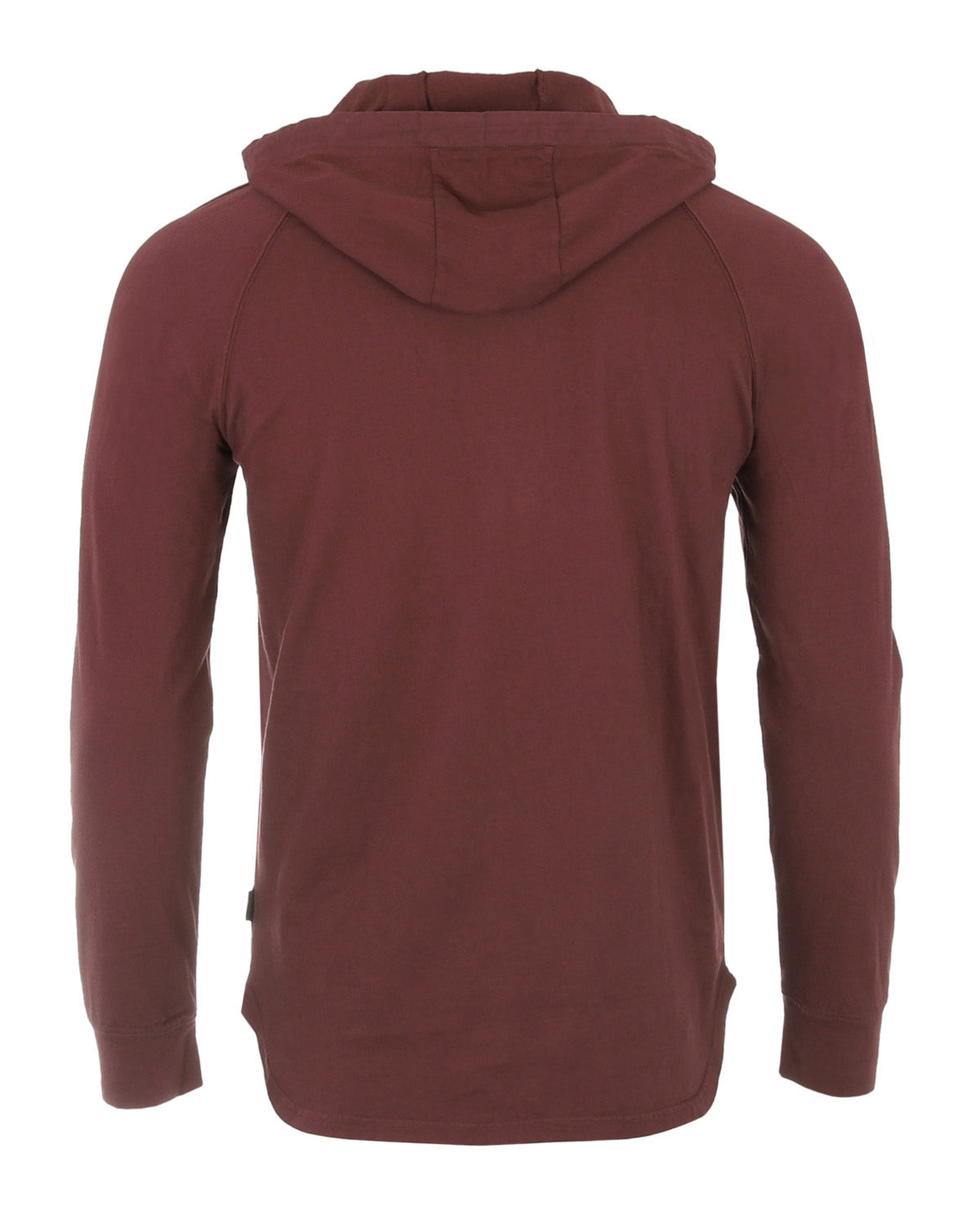 ZIMEGO Men's Pigment Dyed Hoodie - Athletic V Neck Long Sleeve Henley Pullover Shirt-3