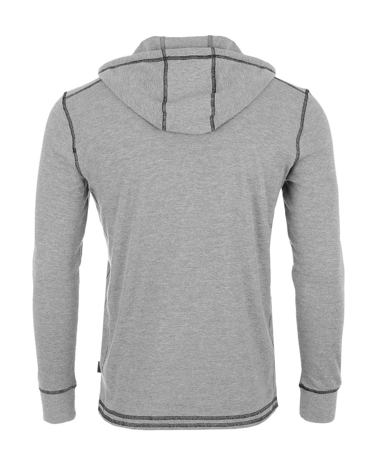 ZIMEGO Men's Thermal Long Sleeve Lightweight Fashion Hooded Henley-3