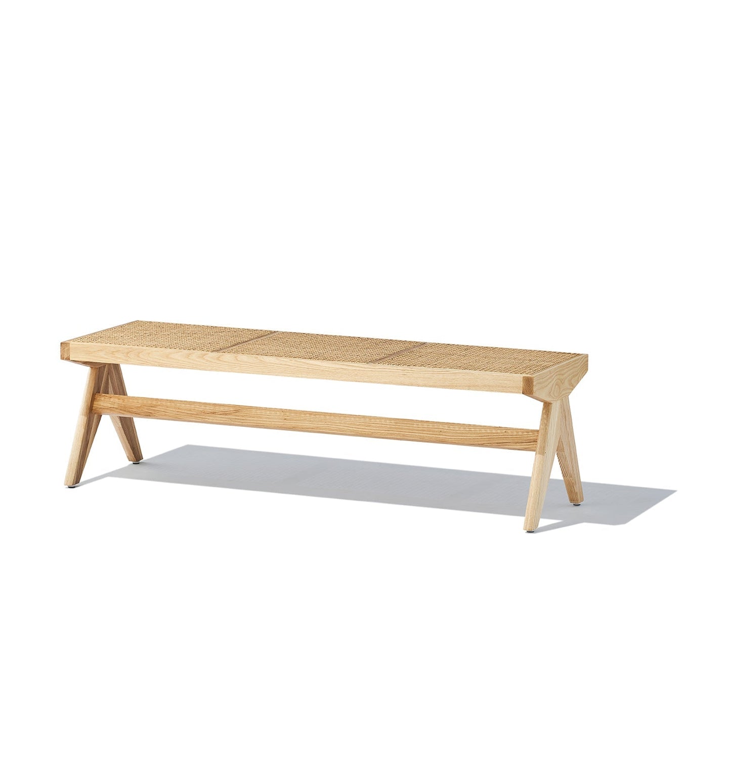 Célia Bench - Ash & Natural Rattan-0