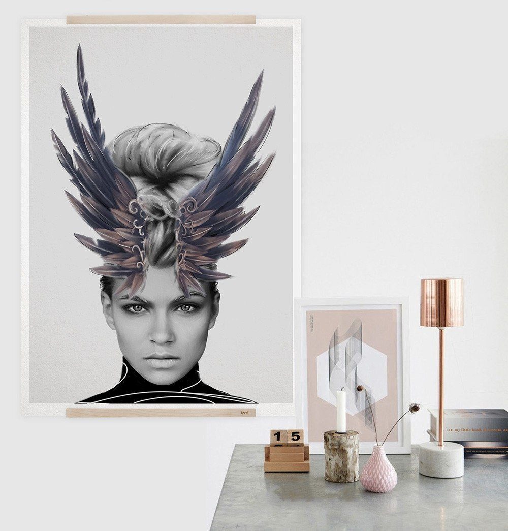 Crown of Feathers Print-1