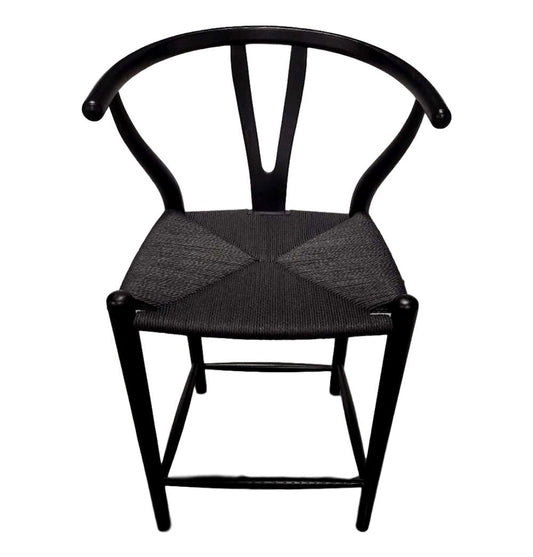 Dagmar Counter Stool - Black & Black Cord-0