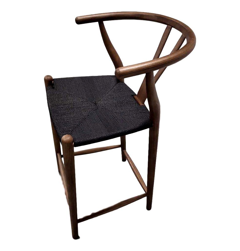 Dagmar Counter Stool - Walnut & Black Cord-1