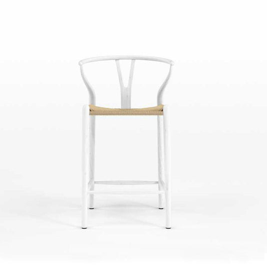 Dagmar Counter Stool - White & Natural Cord-0