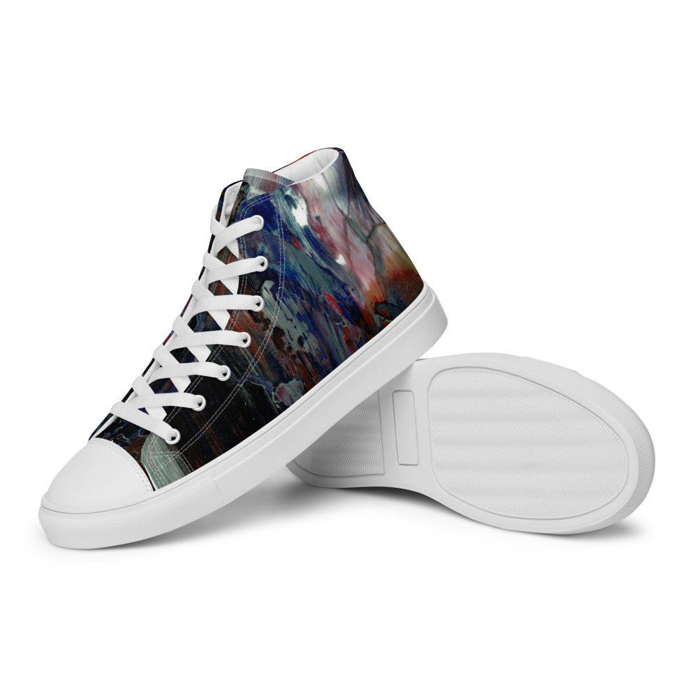 Gianneli Colours Handmade Men’s High Top Canvas Shoes-10