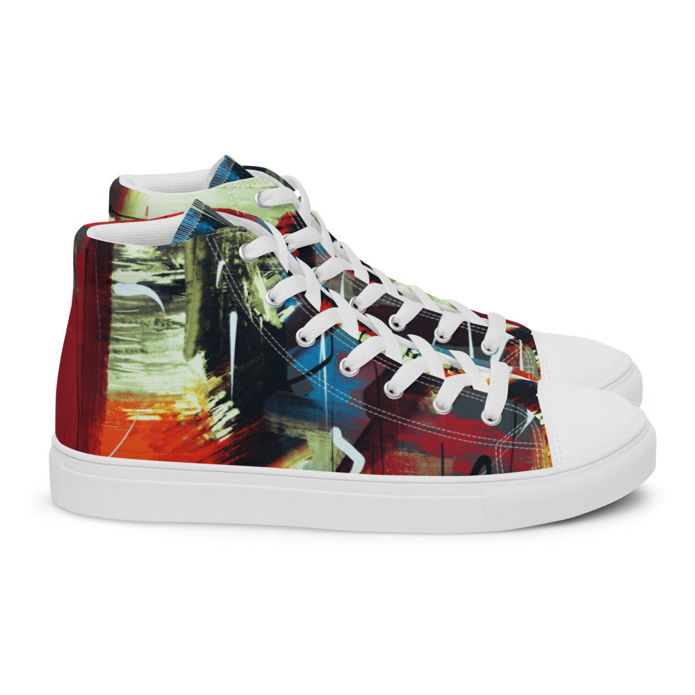 Gianneli Colours Handmade Women’s High Top Canvas Shoes-4