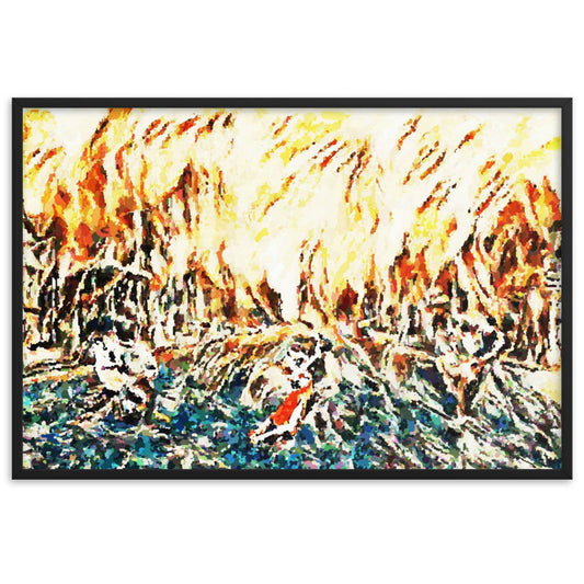 DANCE ME LIKE THE RAIN THAT BURNING OUT THE FIRE AROUND ME Framed Poster-0