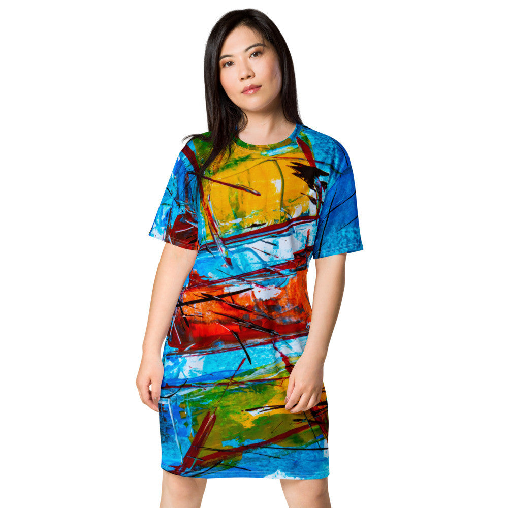 Gianneli Colours T-shirt dress-5