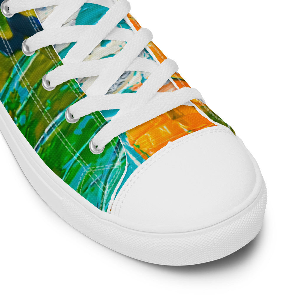 Gianneli Colours Handmade Women’s High Top Canvas Shoes-11