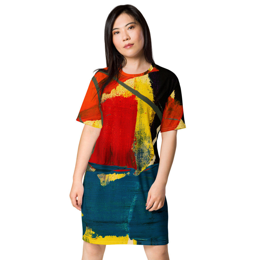 Gianneli Colours T-shirt Dress-2