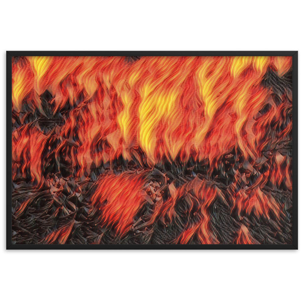 DANCE ME LIKE THE RAIN THAT BURNING OUT THE FIRE AROUND ME Velvet Framed Poster-0