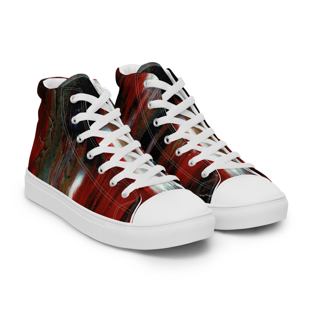 Gianneli Colours Handmade Men’s High Top Canvas Shoes-6