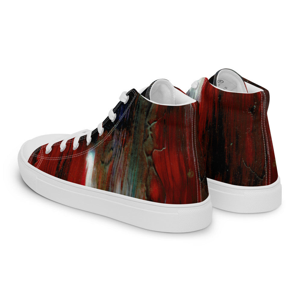 Gianneli Colours Handmade Men’s High Top Canvas Shoes-2