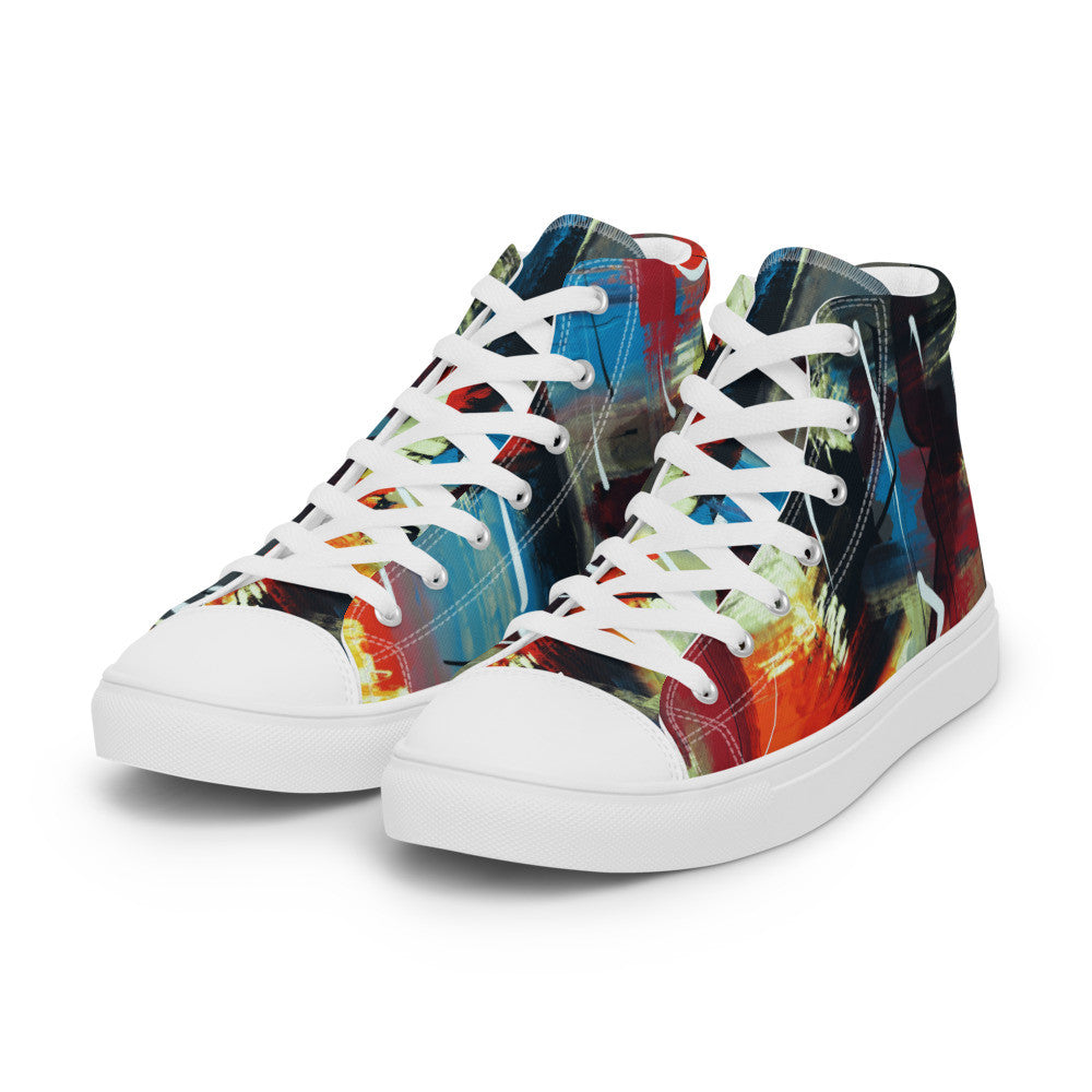 Gianneli Colours Handmade Women’s High Top Canvas Shoes-3