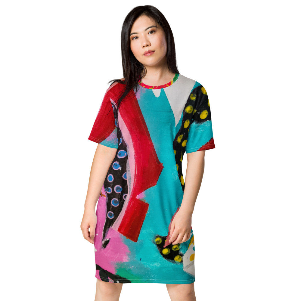 Gianneli Colours T-shirt dress-2