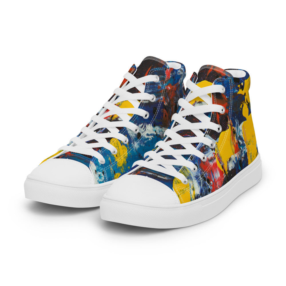 Gianneli Colours Handmade Women’s High Top Canvas Shoes-3