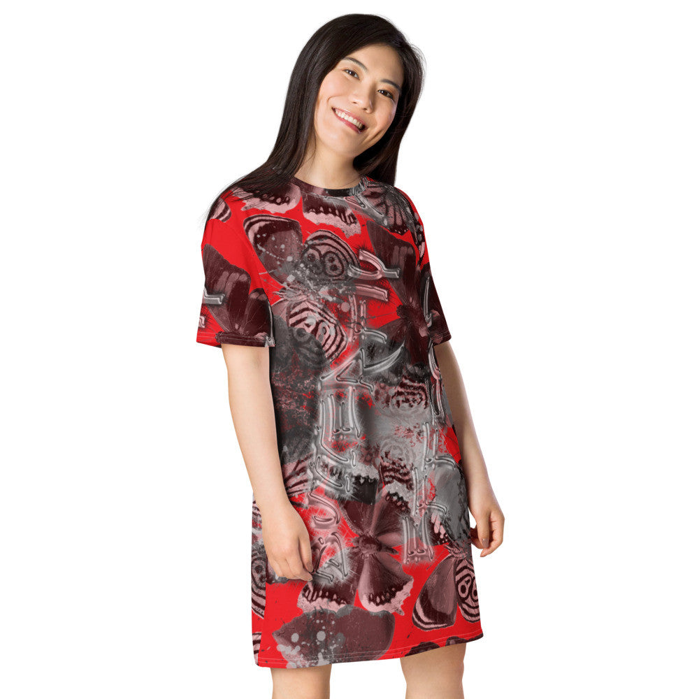 Butterfly Effect T-shirt Dress by Gianneli-5