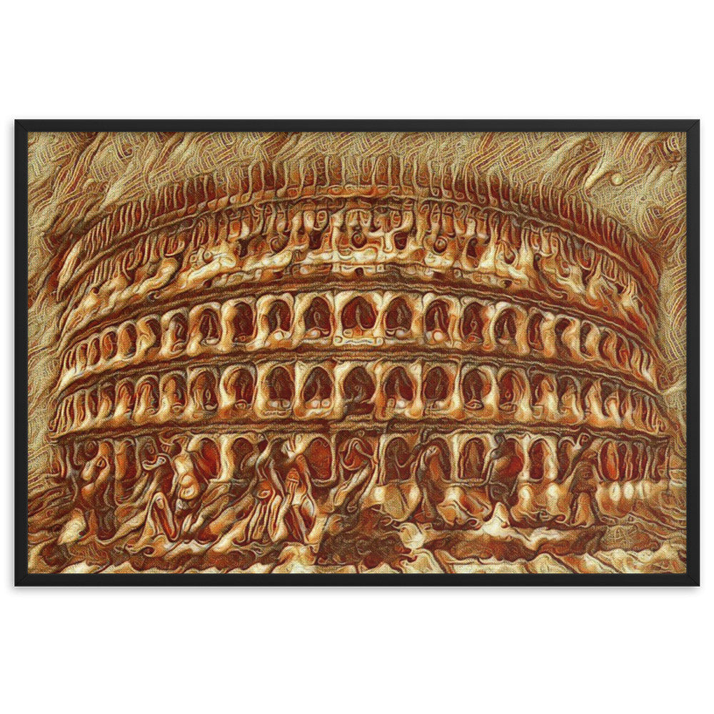 AN EVENING AT COLOSSEUM GOLDEN AGE Framed Poster by Gianneli-0