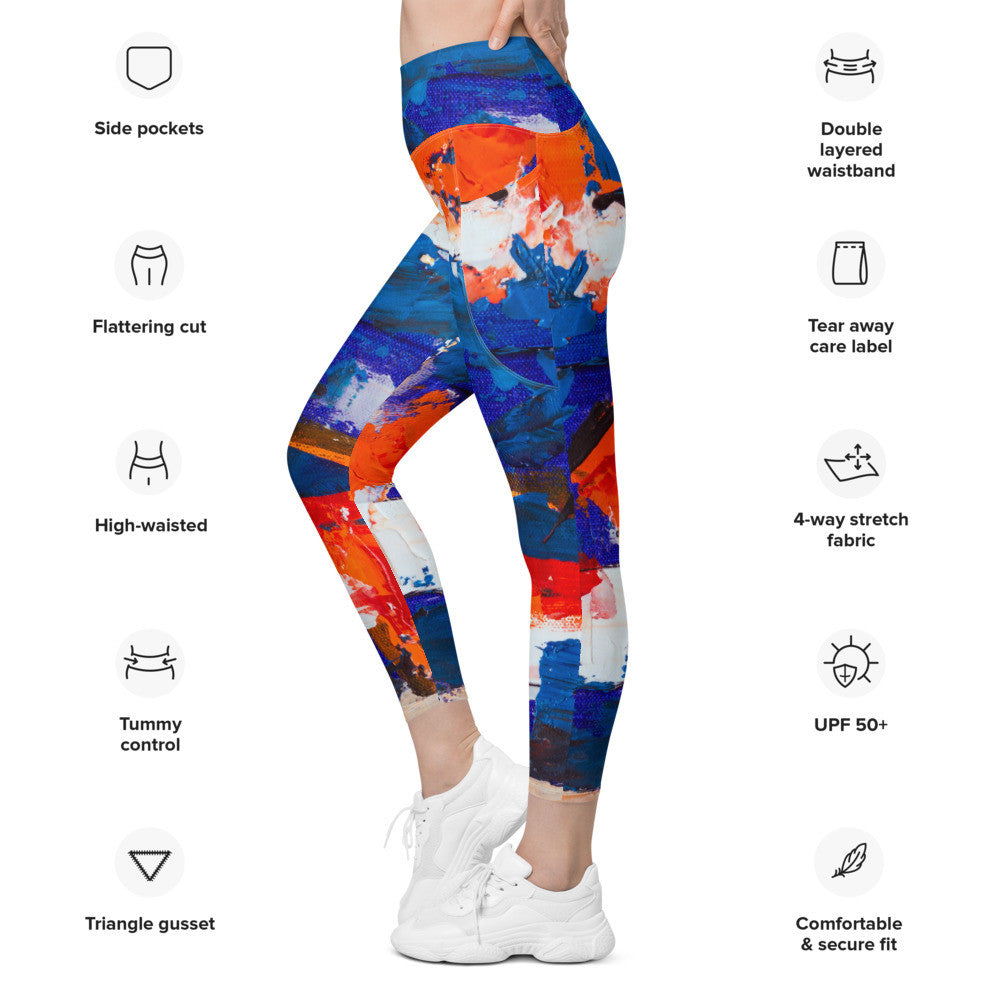 Gianneli Colours Leggings With Pockets-2