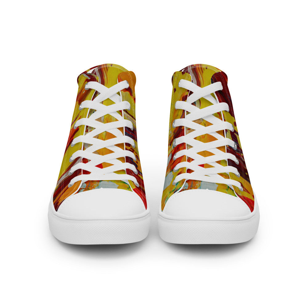 Gianneli Colours Handmade Women’s High Top Canvas Shoes-7