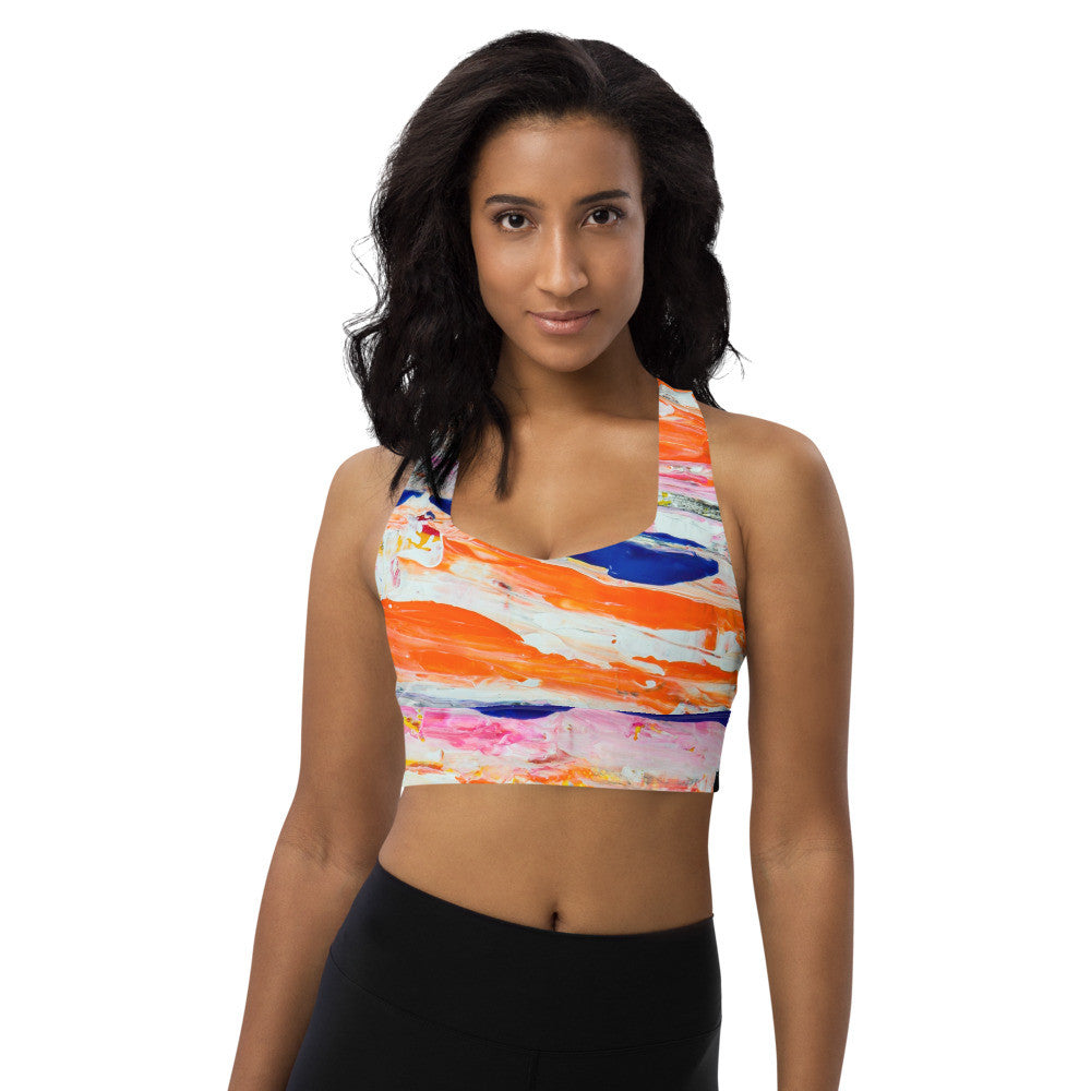 Gianneli Colours Longline Sports Bra-2