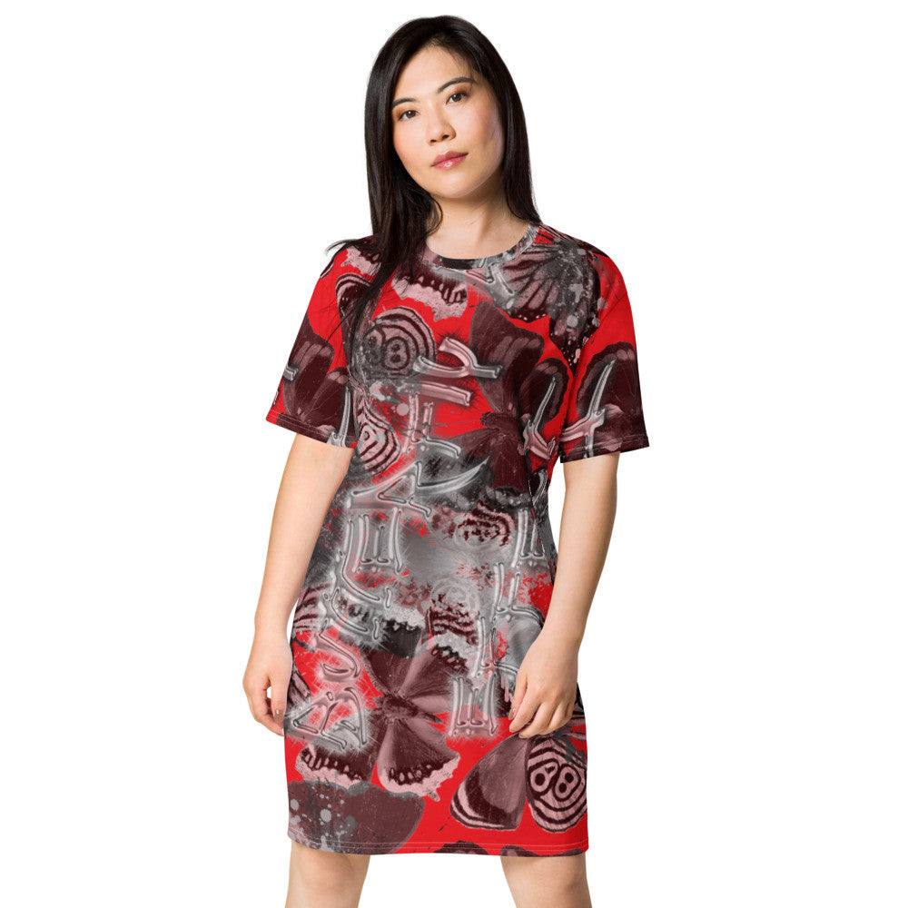 Butterfly Effect T-shirt Dress by Gianneli-2