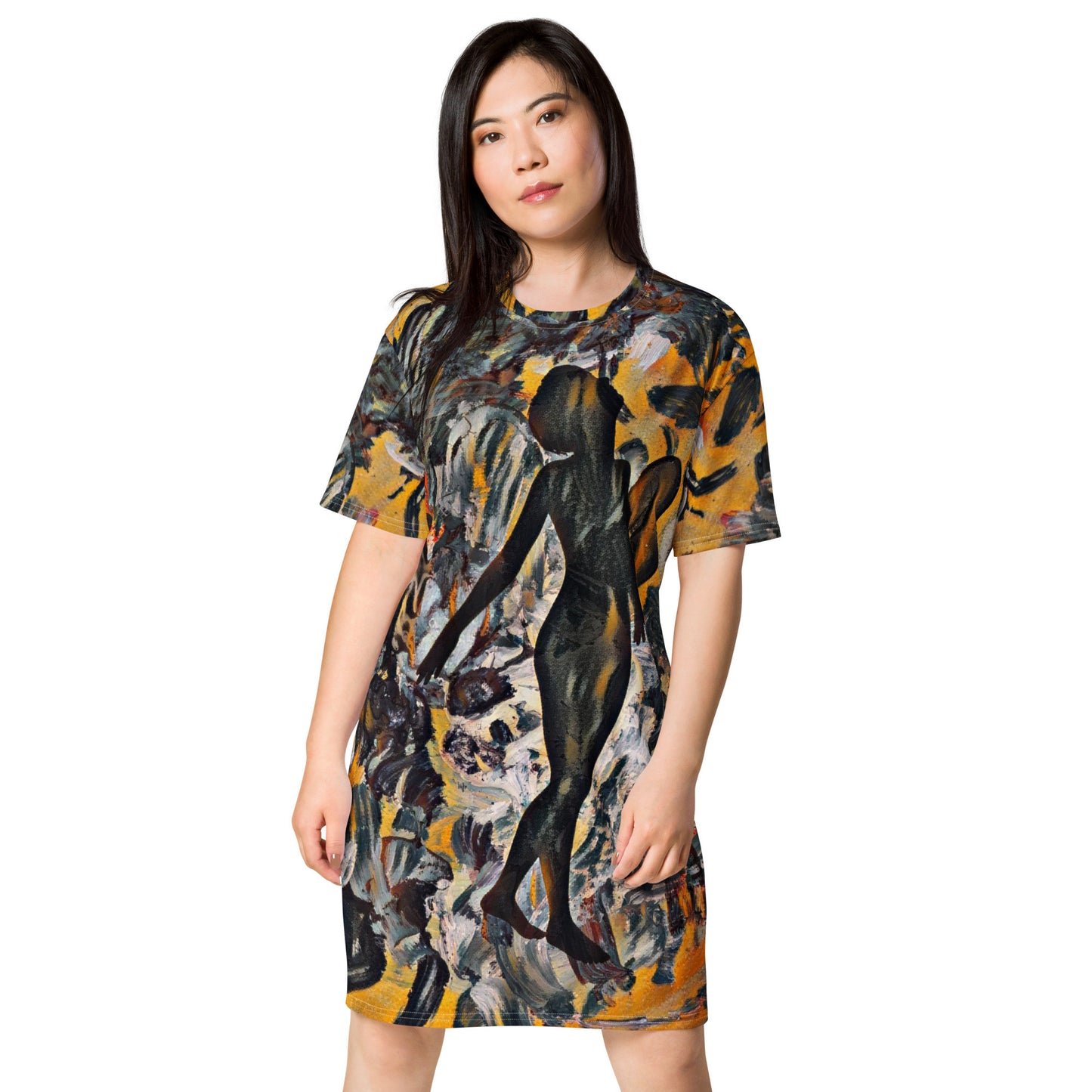 ANADYSIS ART T-shirt Dress by Gianneli-2