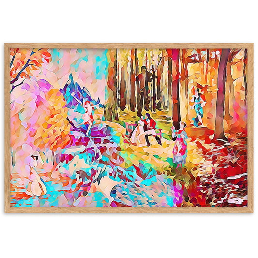 AMONG THE FOUR SEASONS YOU ARE THE FIFTH SENSE UPPER Framed Poster-0