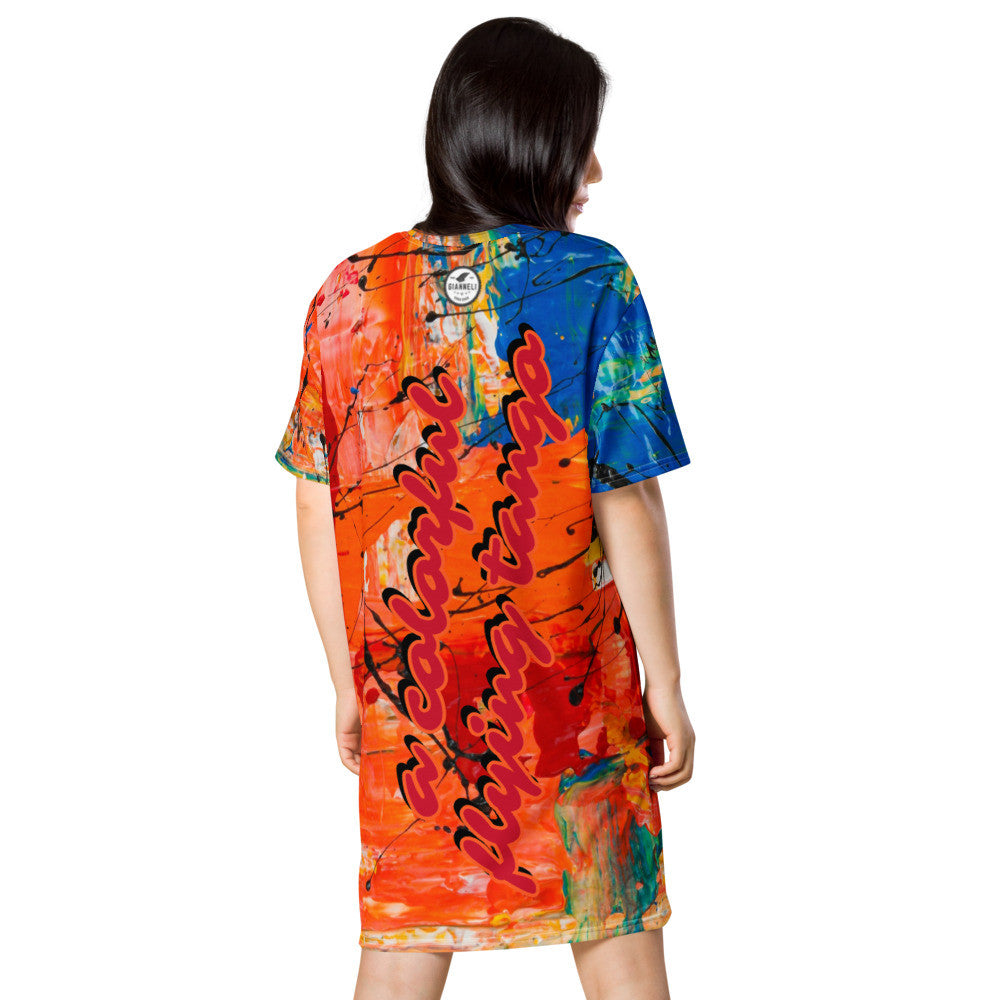 FLYING TANGO T-shirt Dress by Gianneli-3