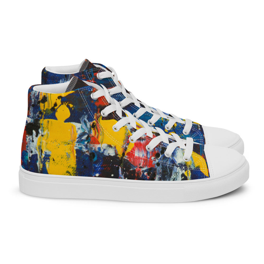 Gianneli Colours Handmade Women’s High Top Canvas Shoes-4