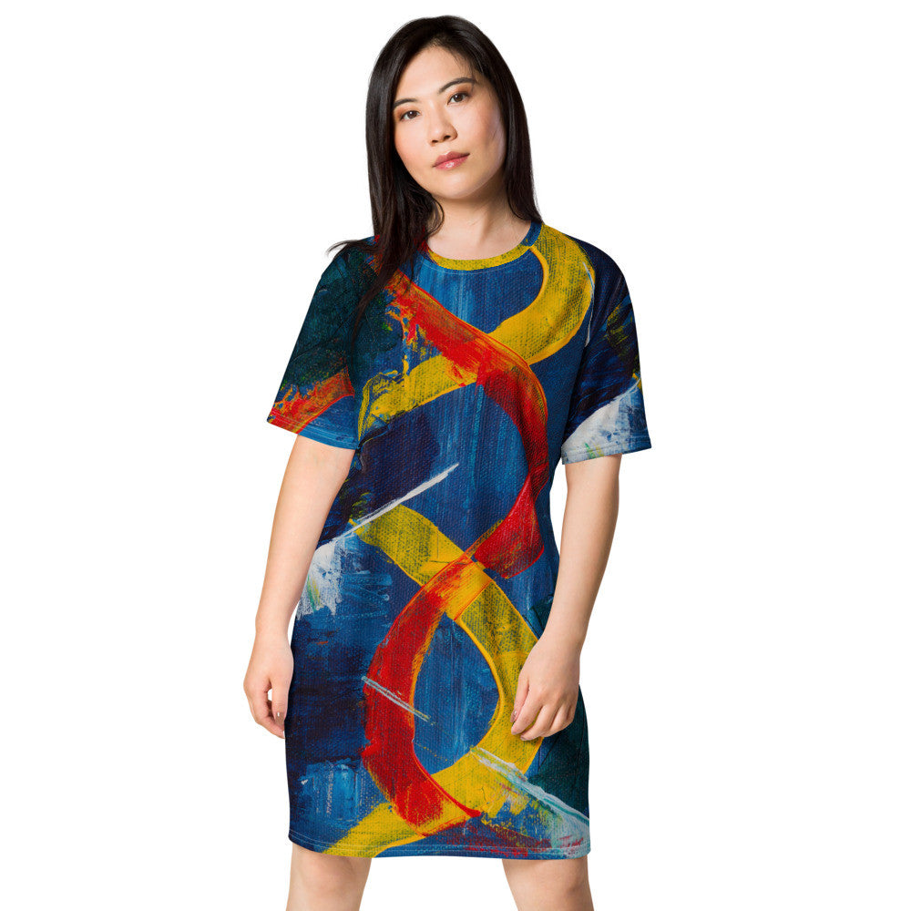 Gianneli Colours T-shirt Dress-1