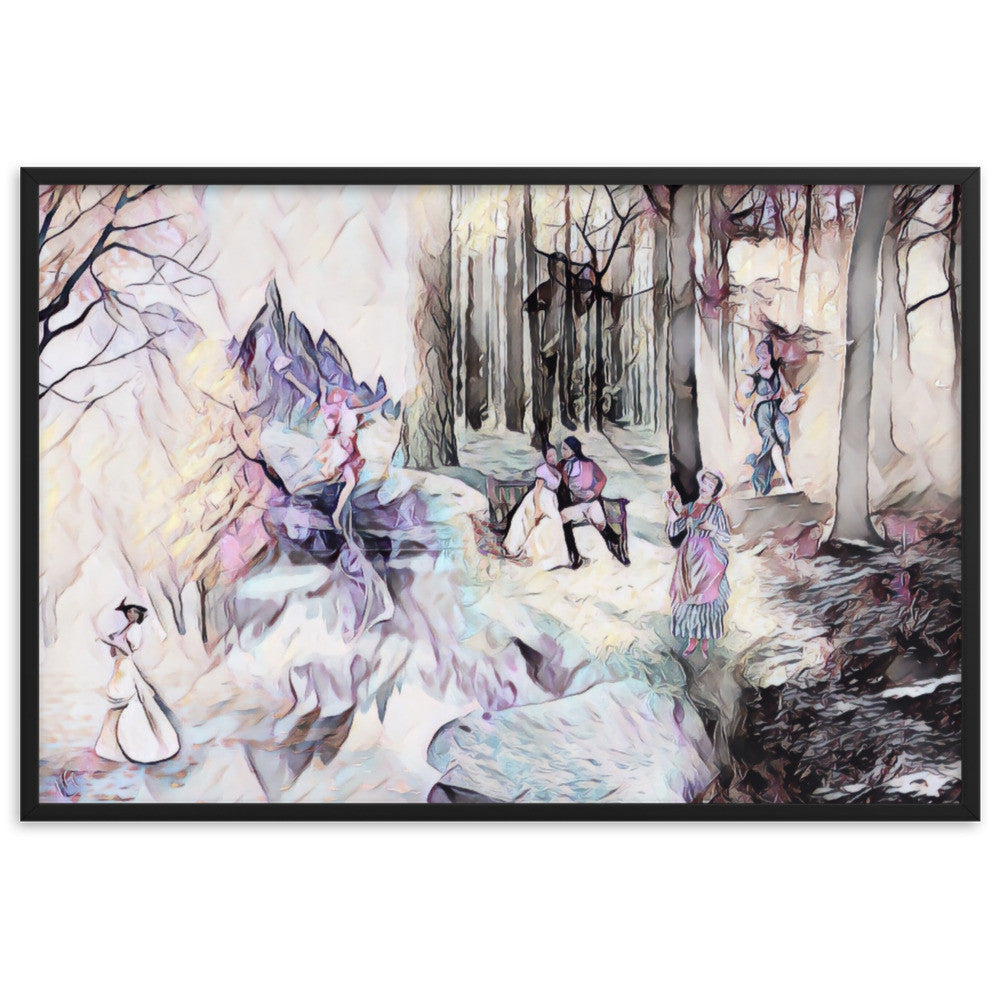 AMONG THE FOUR SEASONS YOU ARE THE FIFTH SENSE UPPER Framed Poster-0