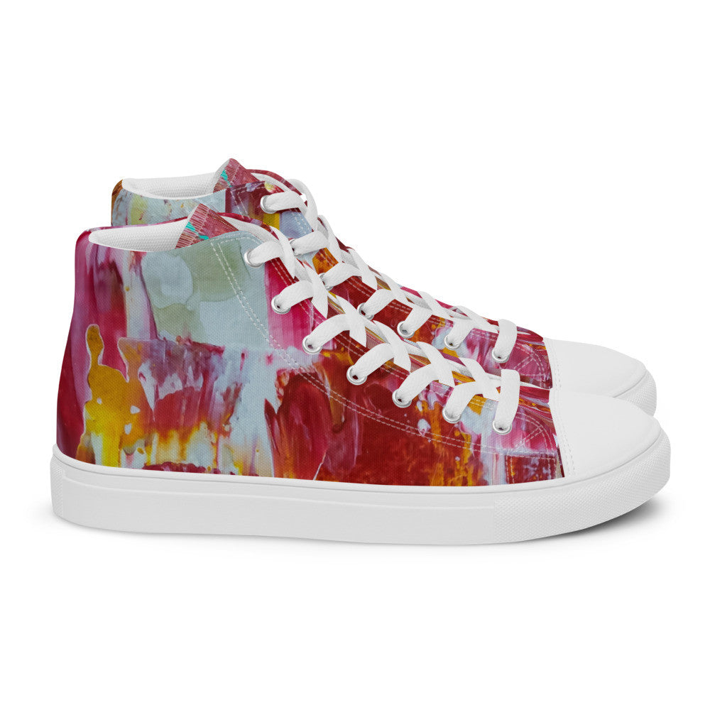 Gianneli Colours Handmade Women’s High Top Canvas Shoes-4