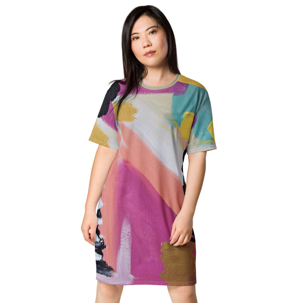 Gianneli Colours T-shirt dress-2