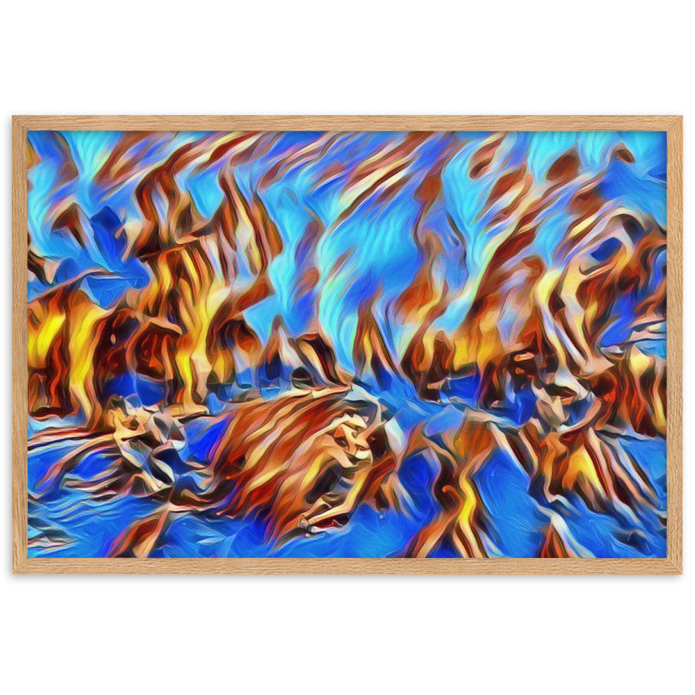 DANCE ME LIKE THE RAIN THAT BURNING OUT THE FIRE AROUND ME Velvet Framed Poster-0