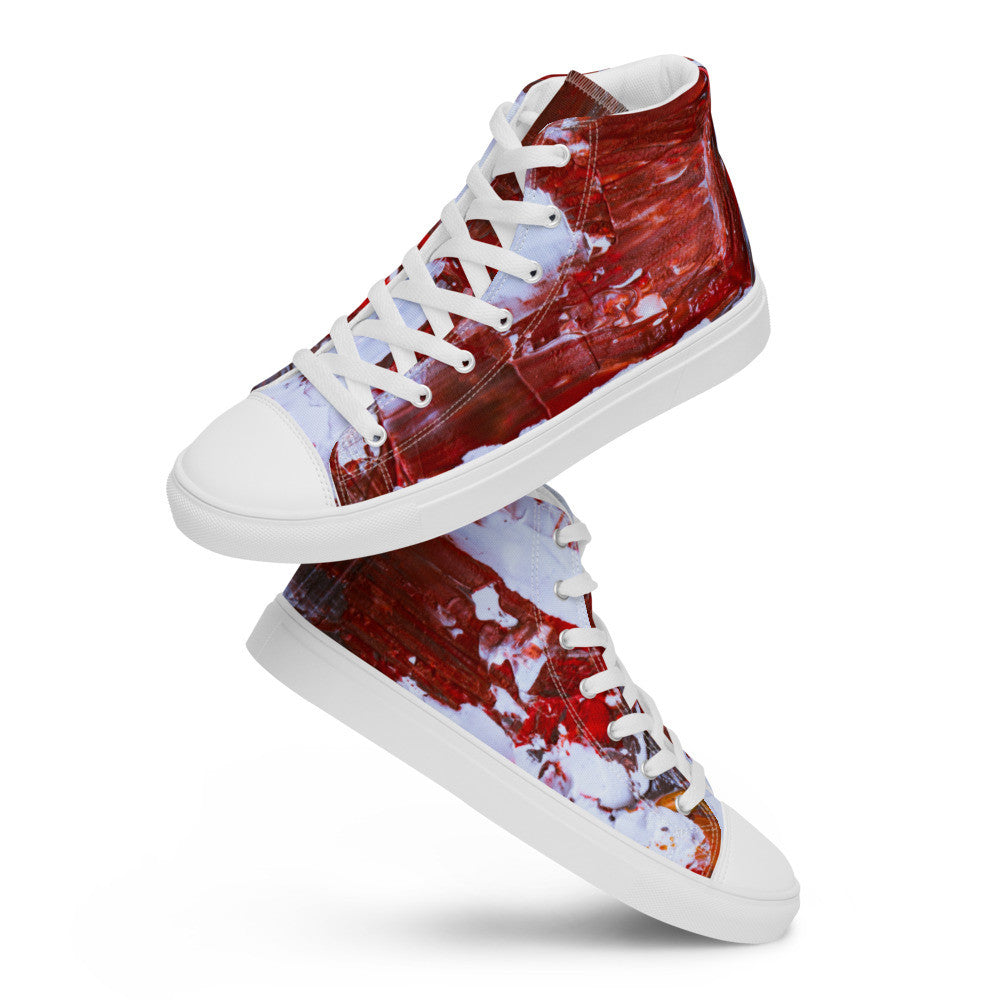 Gianneli Colours Handmade Men’s High Top Canvas Shoes-12