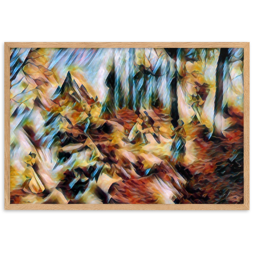 AMONG THE FOUR SEASONS YOU ARE THE FIFTH SENSE PREMIUM Framed Poster-0