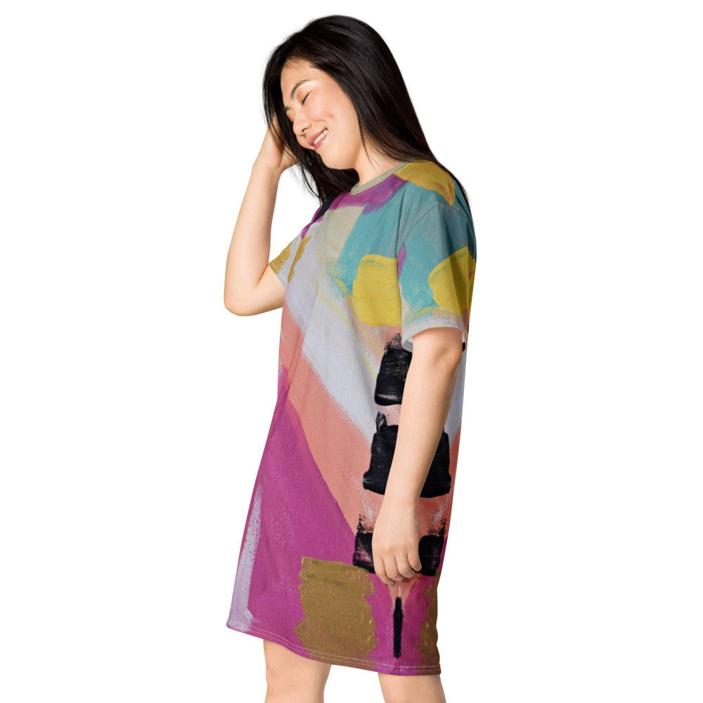 Gianneli Colours T-shirt dress-4