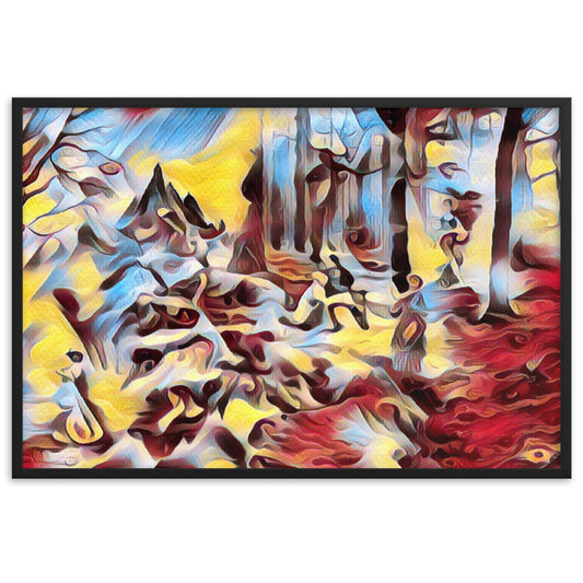 AMONG THE FOUR SEASONS YOU ARE THE FIFTH SENSE PREMIUM Framed Poster-0