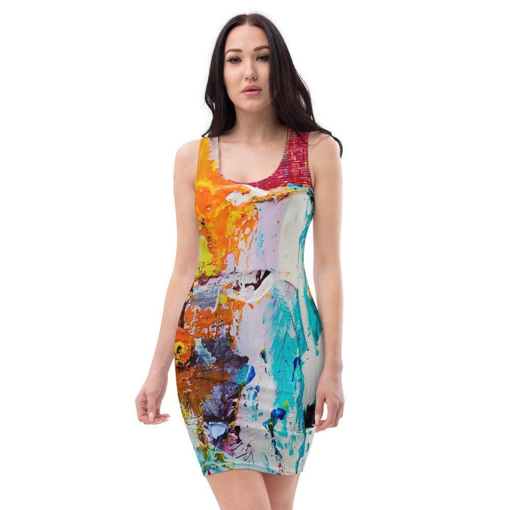 Gianneli Colours Fitted Dress-1