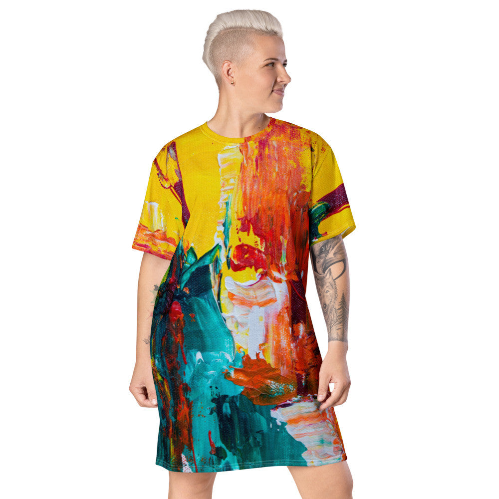 Gianneli Colours T-shirt Dress-3