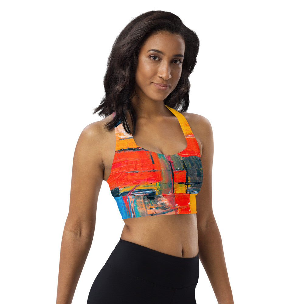 Gianneli Colours Longline Sports Bra-4