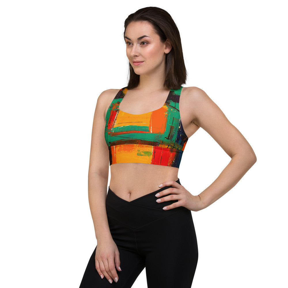 Gianneli Colours Longline Sports Bra-3