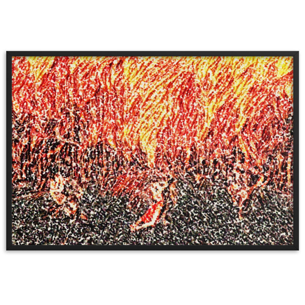 DANCE ME LIKE THE RAIN THAT BURNING OUT THE FIRE AROUND ME Framed Poster-0