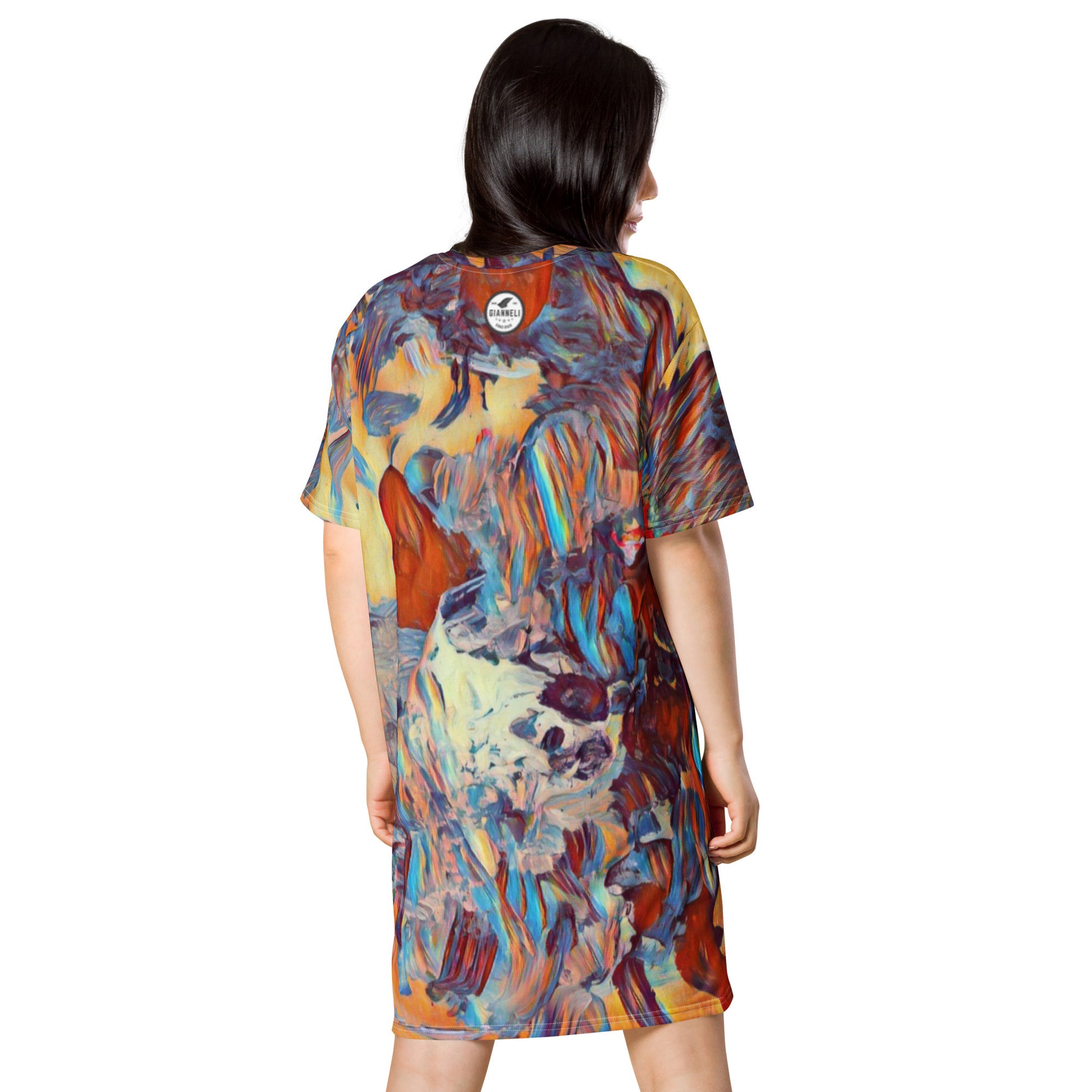 ANADYSIS ART T-shirt Dress by Gianneli-3