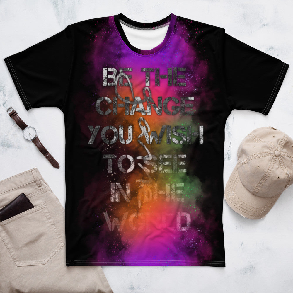 BE THE CHANGE Men's t-shirt by Gianneli-2