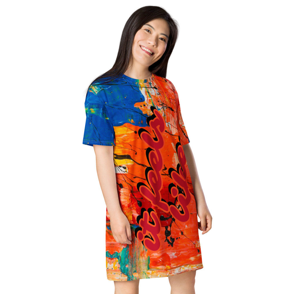 FLYING TANGO T-shirt Dress by Gianneli-5