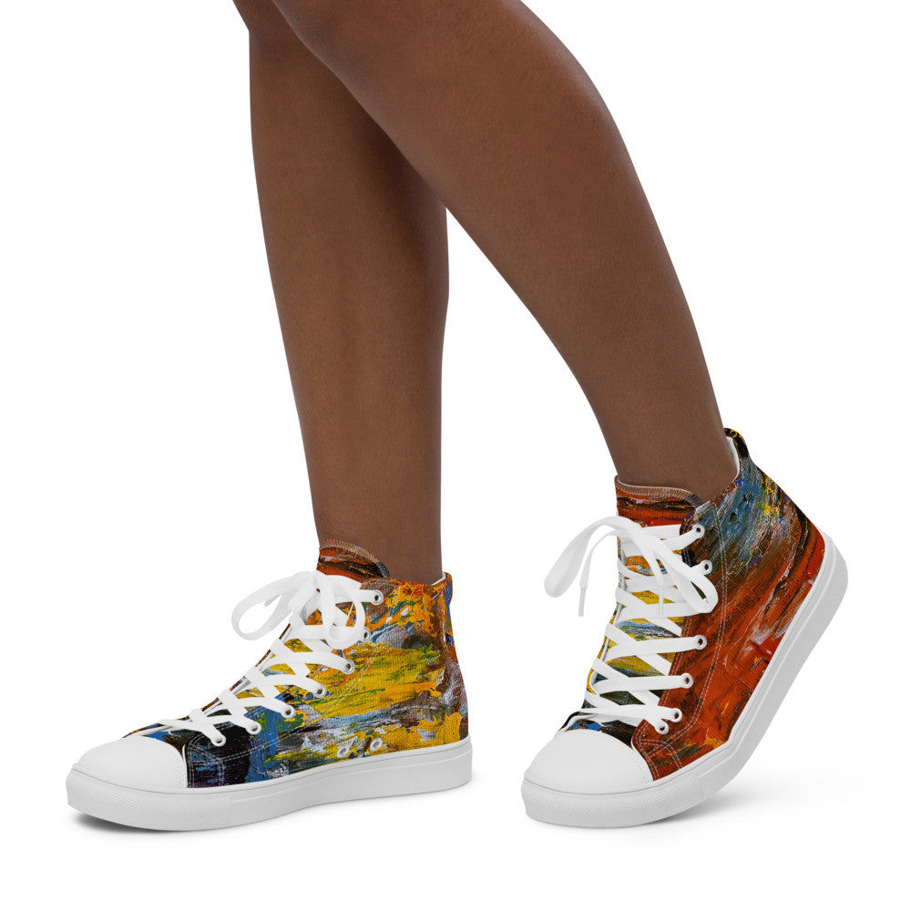 Gianneli Colours Handmade Women’s High Top Canvas Shoes-15