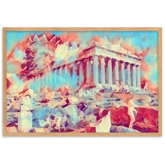 A SUNDAY UNDER ACROPOLIS V2 Superior Framed Poster-0