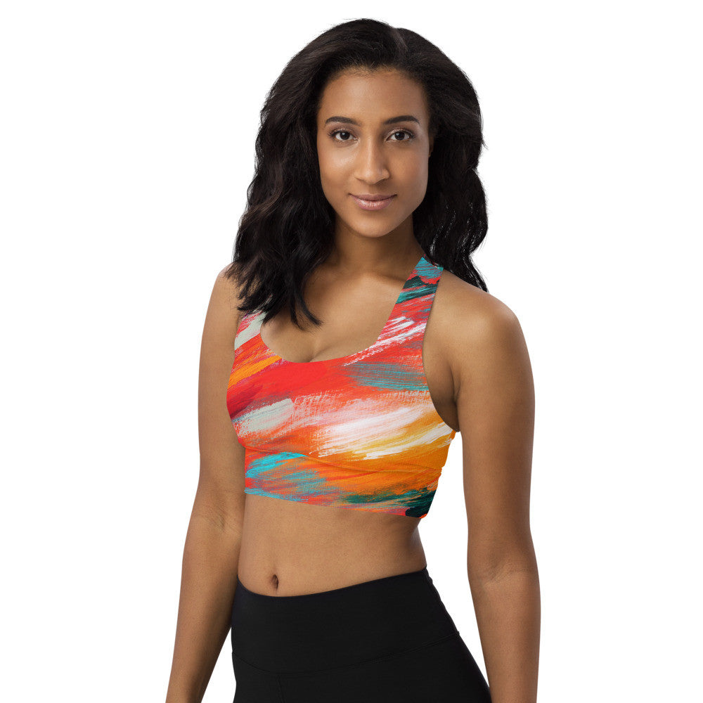 Gianneli Colours Longline Sports Bra-4